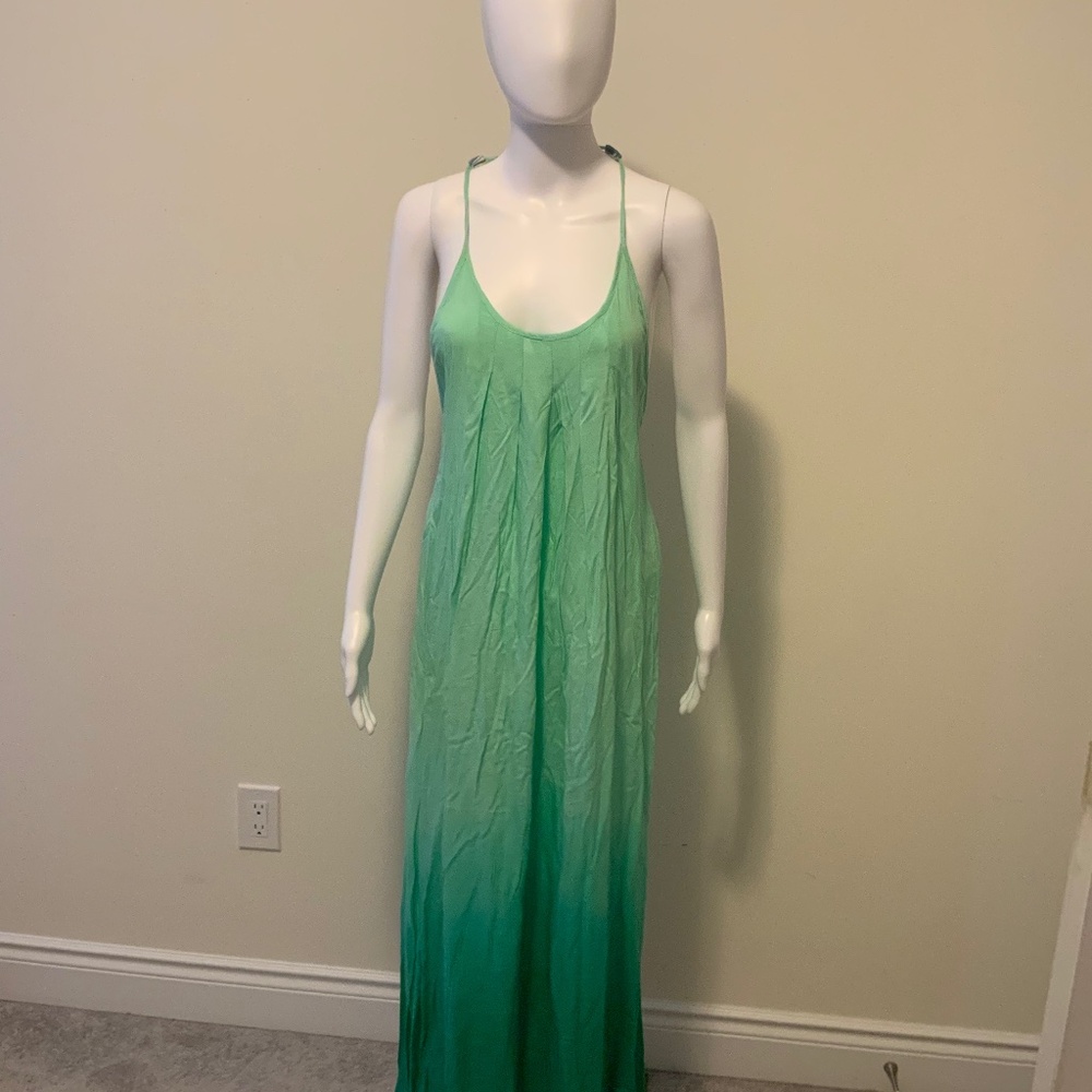 Ombre racer back maxi dress
